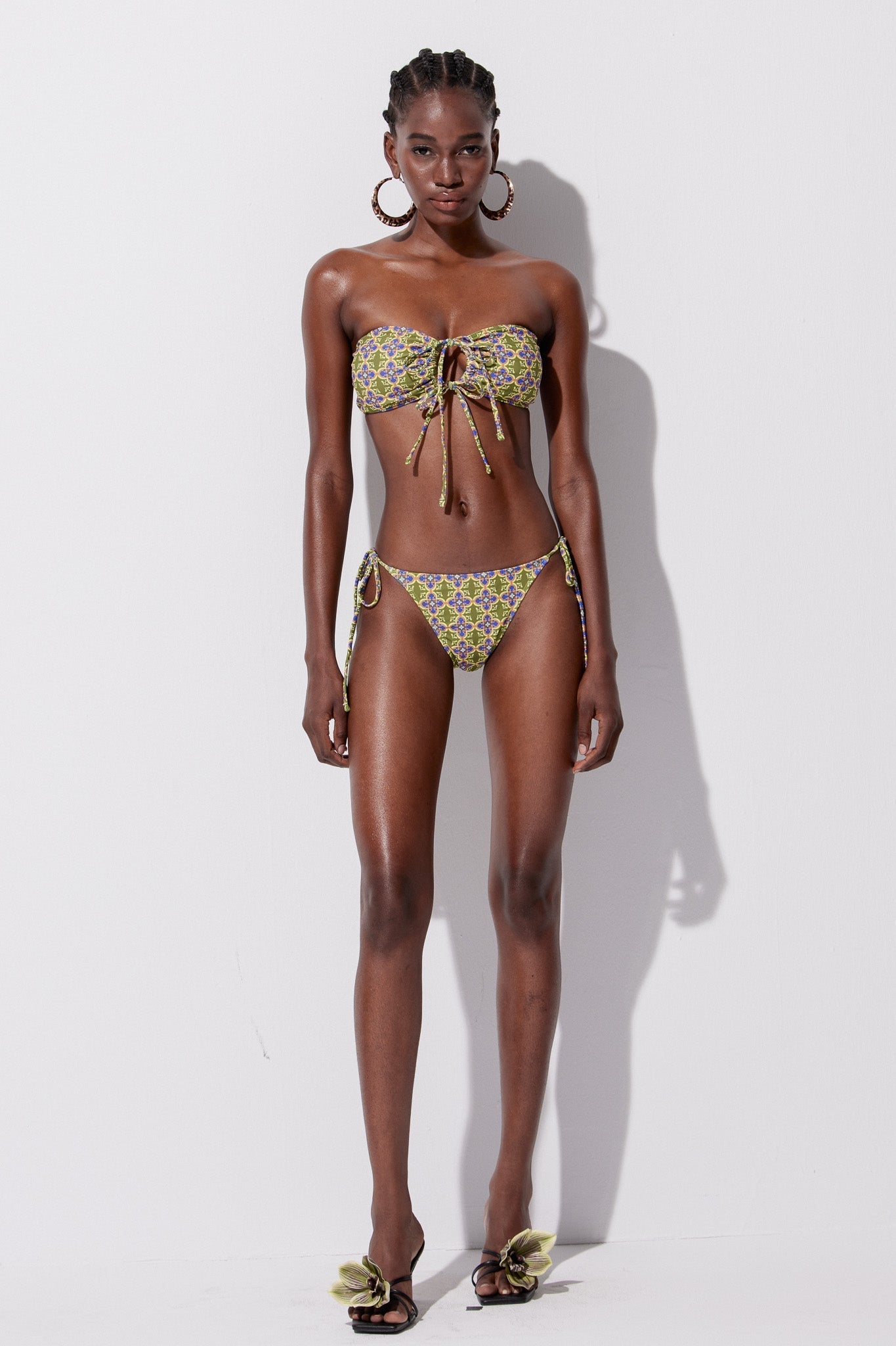 Ylva Print Strapless Swimwear Avalabel