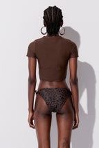 Yoda Leopard Print Halter Neck Swimwear Avalabel