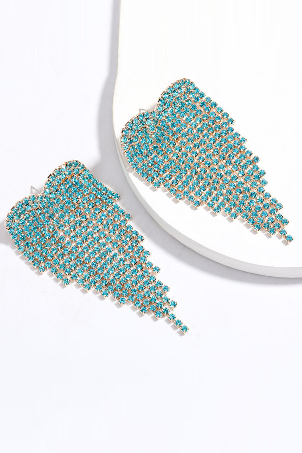 Pink Rhinestone Earrings Avalabel