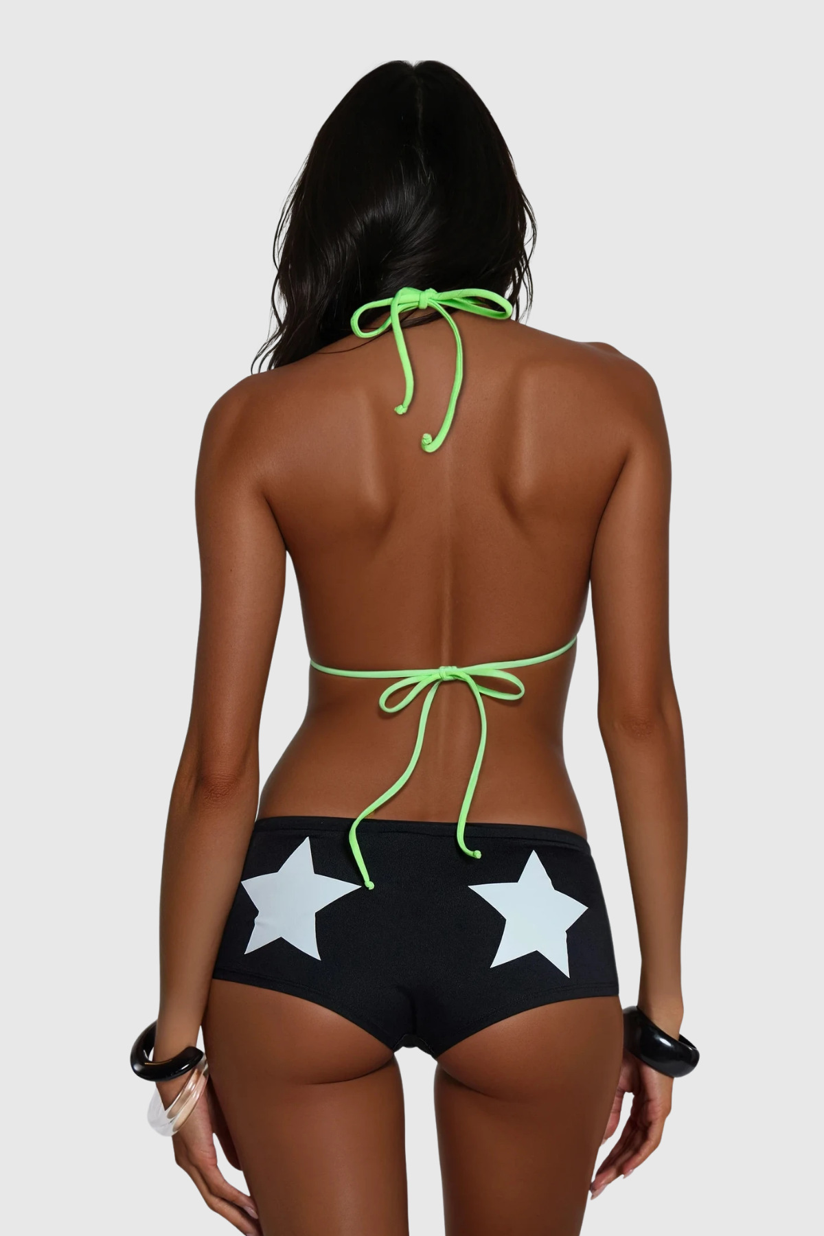 Quintina Halter Neck Lace Up Swimwear Avalabel