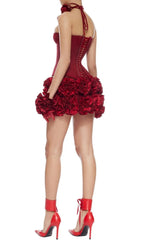 Clegg Red Corset Flower Two-Piece Set - Red Avalabel