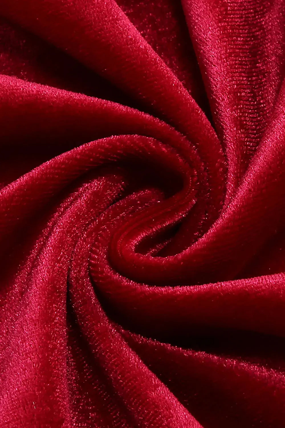 michaelia halterneck Fringe Velvet Dress in Burgundy Avalabel