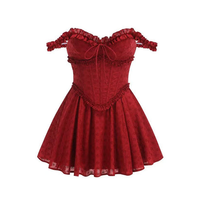 Elva Playsuit - Red