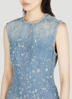 Tunic Mini Dress in Blue Avalabel