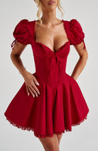 Annie Mini Dress - Red Avalabel