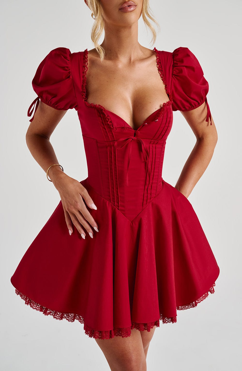 Annie Mini Dress - Red Avalabel