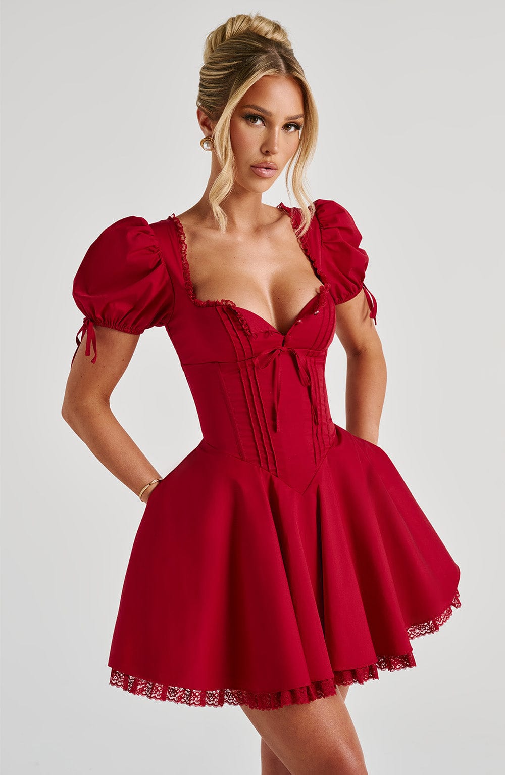 Annie Mini Dress - Red Avalabel