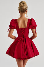 Annie Mini Dress - Red Avalabel