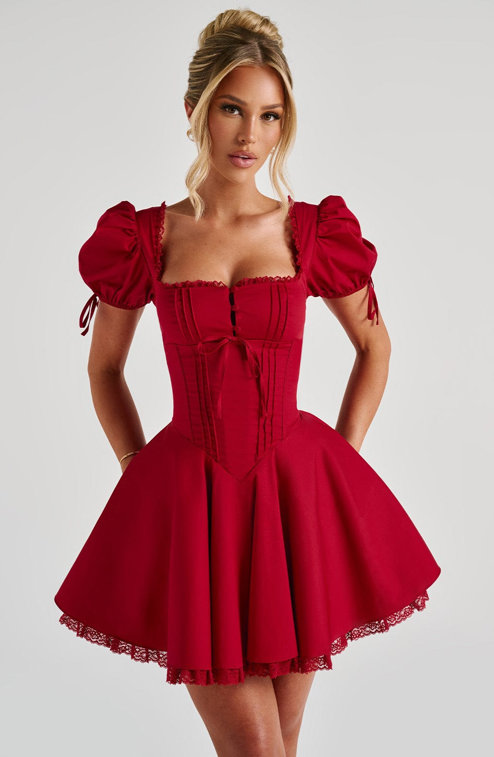 Annie Mini Dress - Red Avalabel
