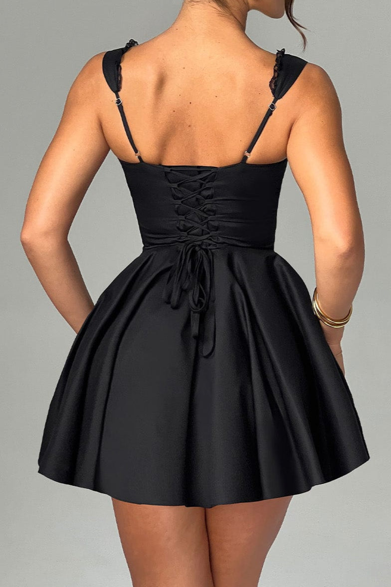 Antonella Mini Dress - Black Avalabel