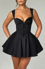 Antonella Mini Dress - Black Avalabel