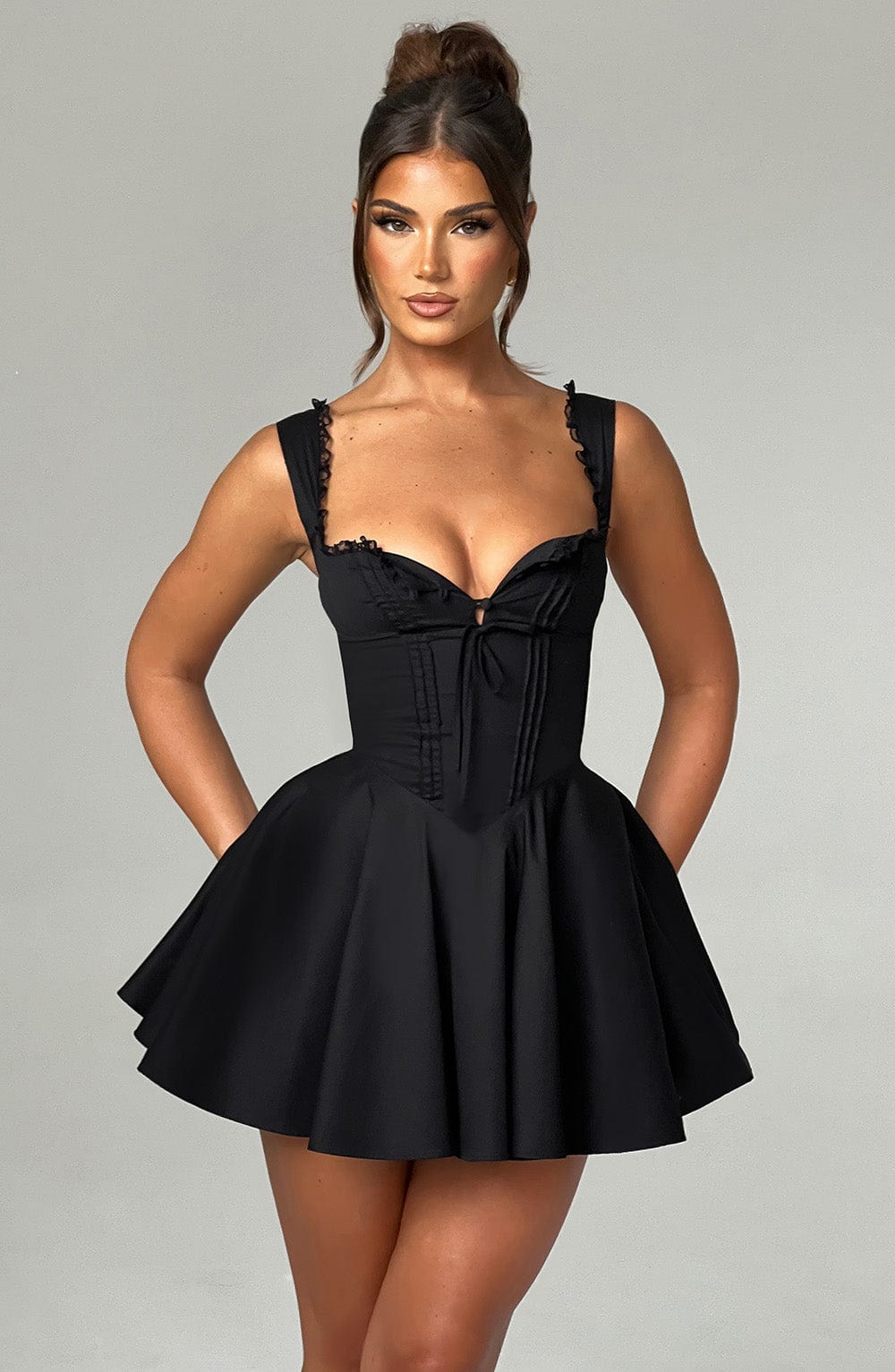 Antonella Mini Dress - Black Avalabel