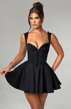 Antonella Mini Dress - Black Avalabel