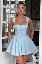 Antonella Mini Dress - Blue Avalabel
