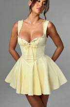 Antonella Mini Dress - Lemon Avalabel