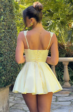 Antonella Mini Dress - Lemon Avalabel