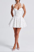 Antonella Mini Dress - Multi Floral Print Avalabel
