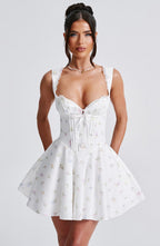 Antonella Mini Dress - Multi Floral Print Avalabel