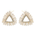 Aurore Triangle Crystal-Embellished Earrings Avalabel
