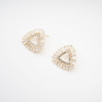 Aurore Triangle Crystal-Embellished Earrings Avalabel