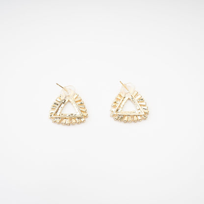 Aurore Triangle Crystal-Embellished Earrings Avalabel