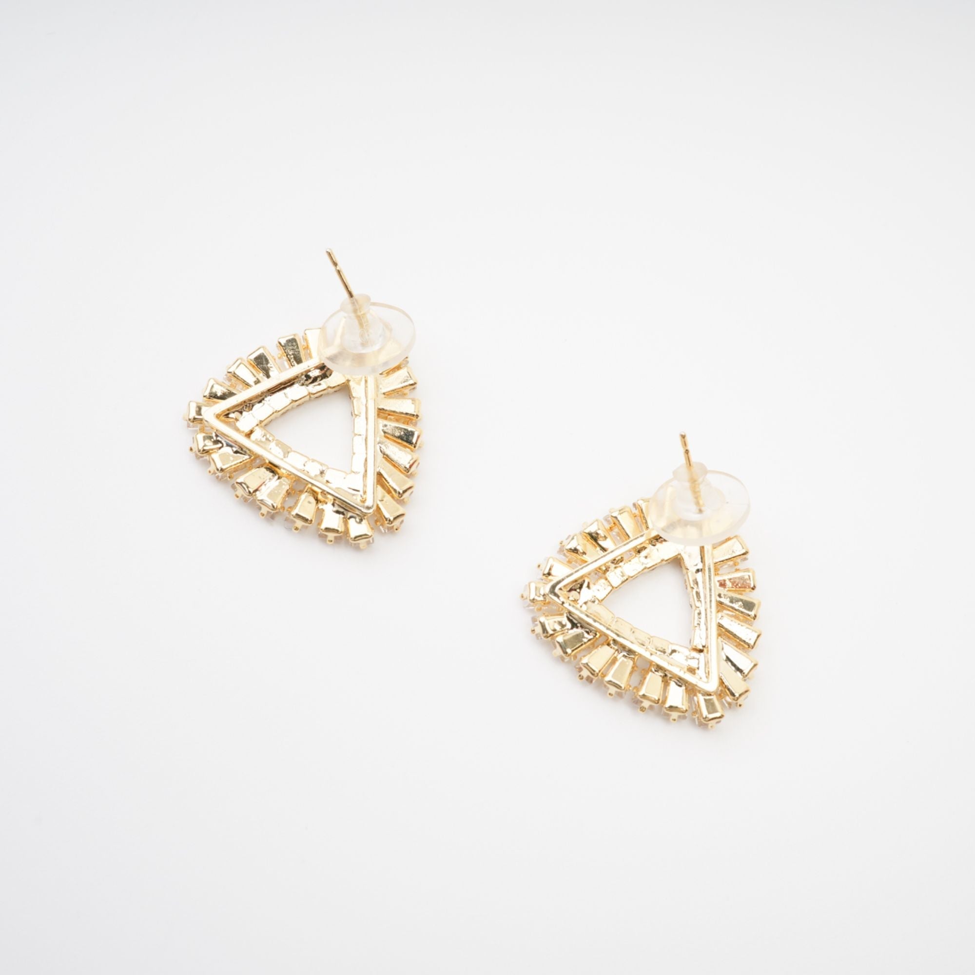 Aurore Triangle Crystal-Embellished Earrings Avalabel