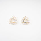 Aurore Triangle Crystal-Embellished Earrings Avalabel