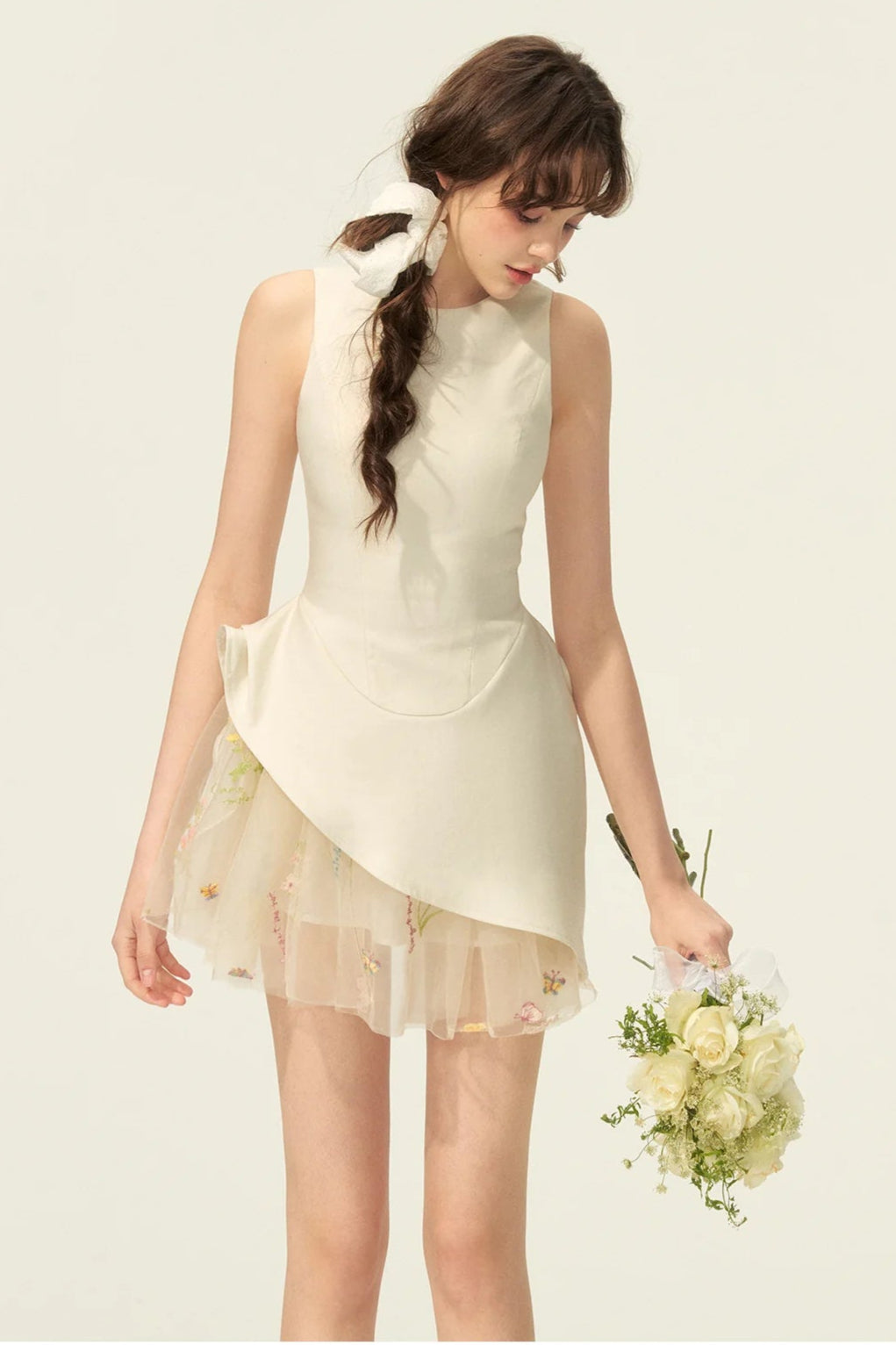 Liechti Floral Layer Mini Dress Avalabel