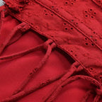 Elva Playsuit - Red Avalabel