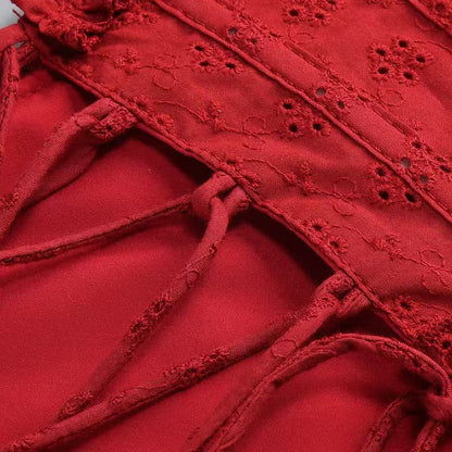 Elva Playsuit - Red
