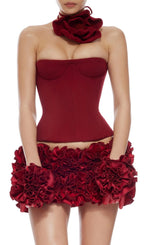 Clegg Red Corset Flower Two-Piece Set - Red Avalabel