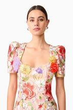 trista multicolor Square Neck backless Mesh Embroidered Fishtail maxi Dress Avalabel