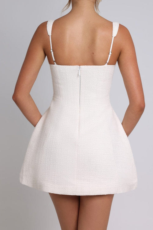Bessie Mini Dress - Ivory Avalabel