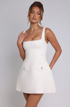 Bessie Mini Dress - Ivory Avalabel