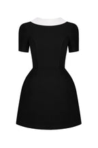 Cowl Neck Backless Mini Dress in Black Avalabel
