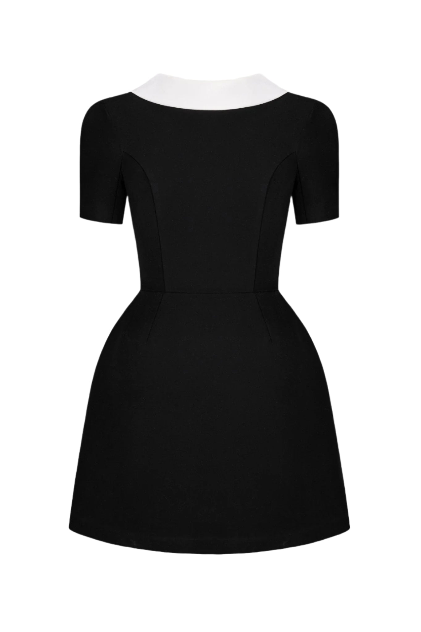 Cowl Neck Backless Mini Dress in Black Avalabel
