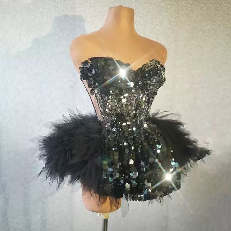 Corset Tulle Trimmed Skirt Set Avalabel