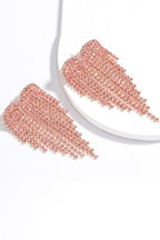 Pink Rhinestone Earrings Avalabel