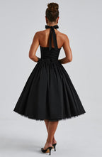 Cressida Midi Dress - Black Avalabel