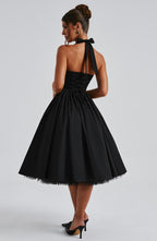 Cressida Midi Dress - Black Avalabel