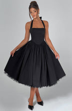 Cressida Midi Dress - Black Avalabel