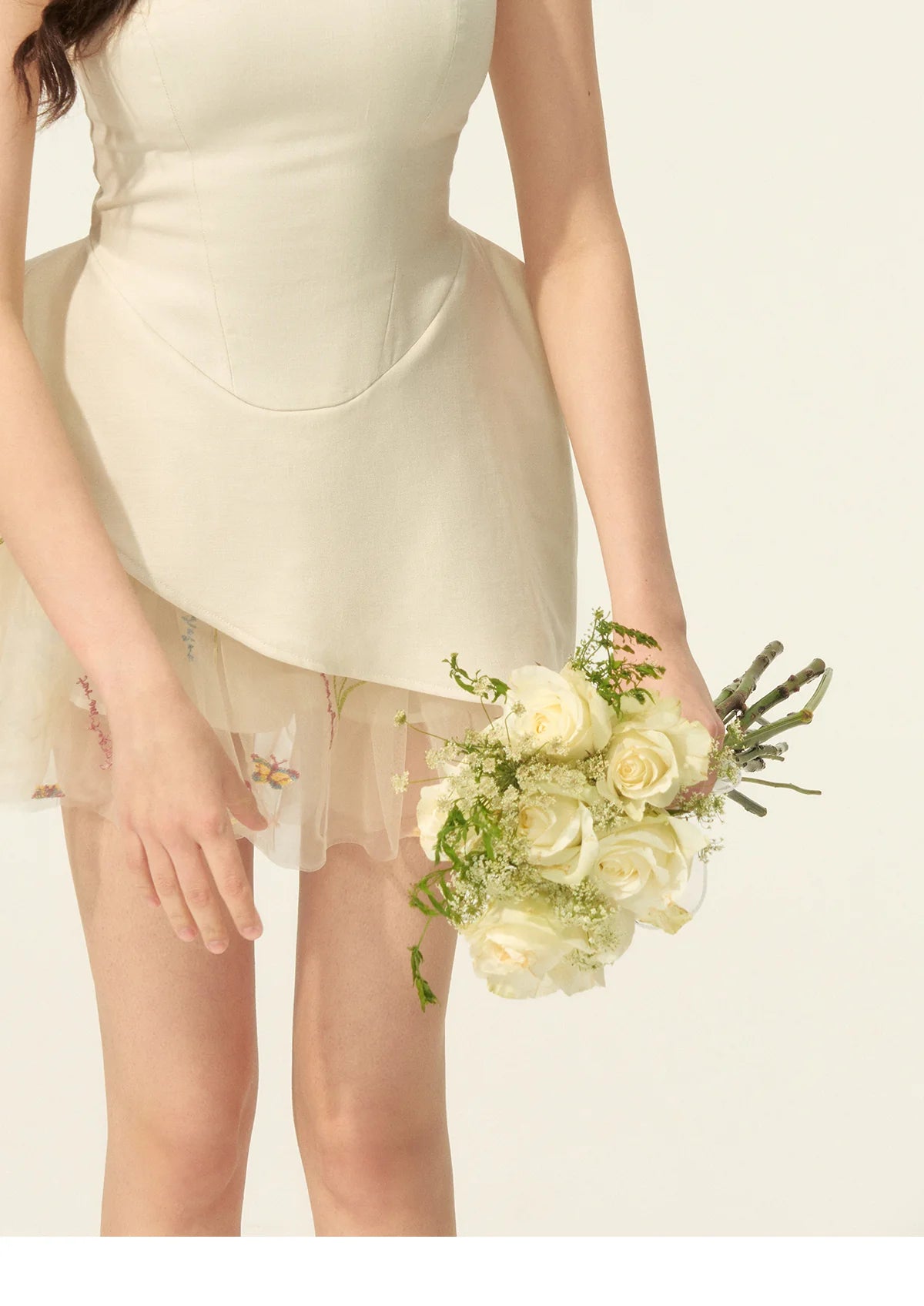 Liechti Floral Layer Mini Dress Avalabel