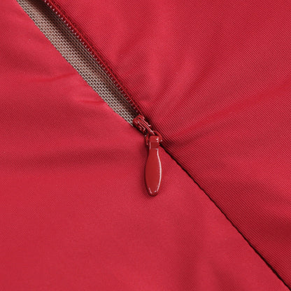 Tracy Sequin Embroidery Halter Maxi Dress in Red