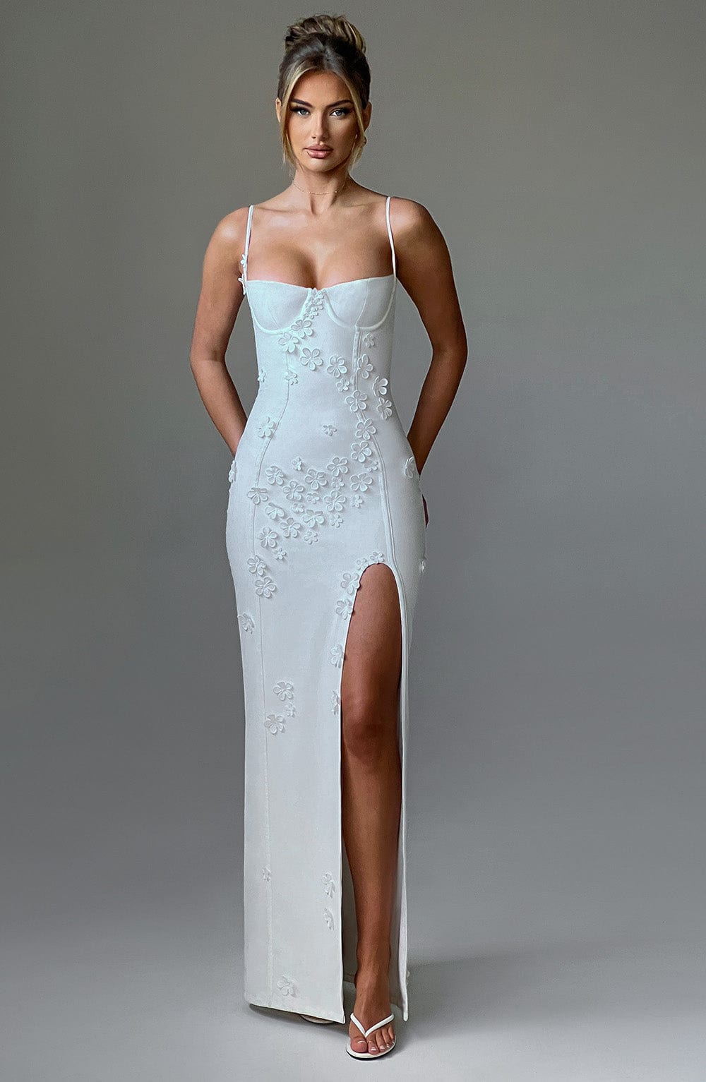 Dalary Maxi Dress - Ivory Lined Avalabel