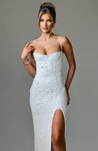 Dalary Maxi Dress - Ivory Lined Avalabel