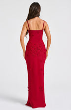 Dalary Maxi Dress - Red Lined Avalabel