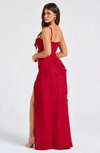 Dalary Maxi Dress - Red Lined Avalabel
