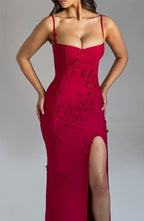 Dalary Maxi Dress - Red Lined Avalabel
