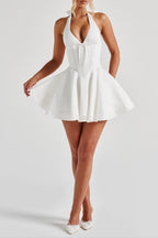 Doris Mini Dress - Ivory Avalabel
