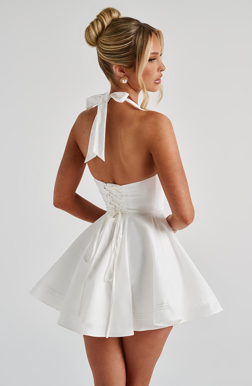 Doris Mini Dress - Ivory Avalabel